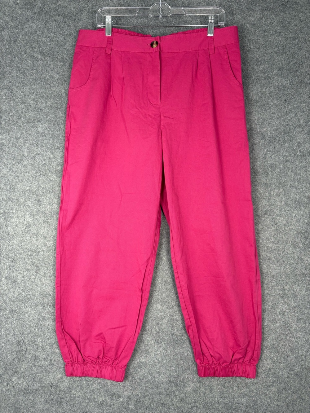 Halara Hot Pink 100% Cotton Jogger Pants XL NWT
